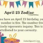 April 23 Zodiac