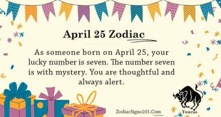 April 25 Zodiac