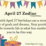 April 27 Zodiac