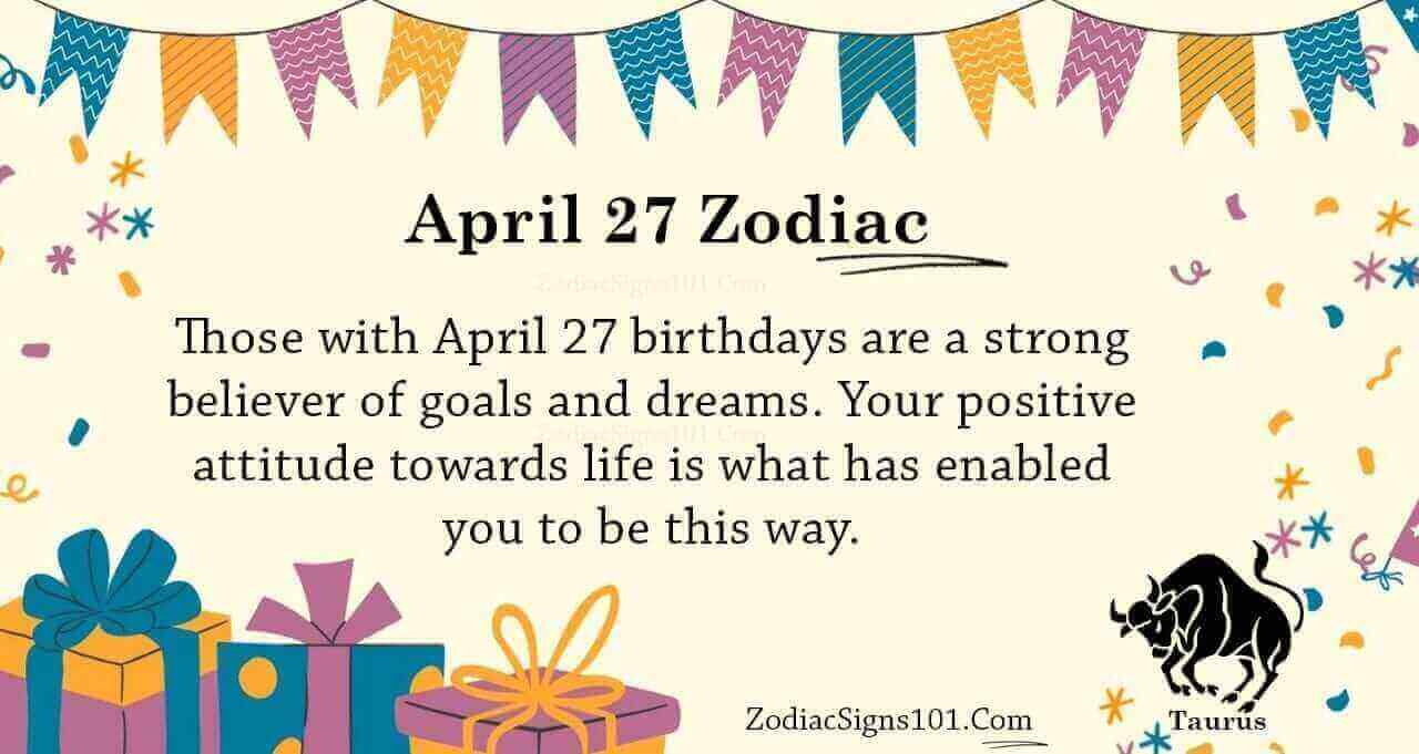 April 27 Zodiac