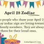 April 28 Zodiac