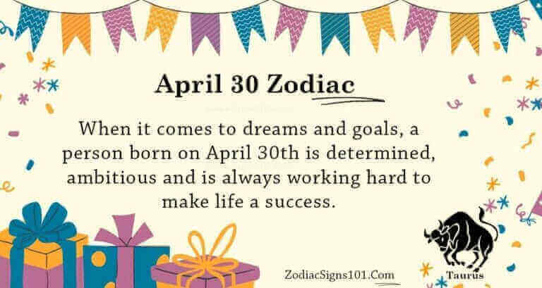 April 30 Zodiac