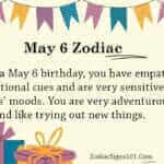 May 6 Zodiac