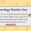 Numerology Number One