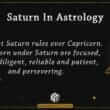 Saturn In Astrology