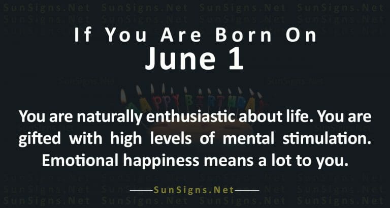 June 1 zodiac sign