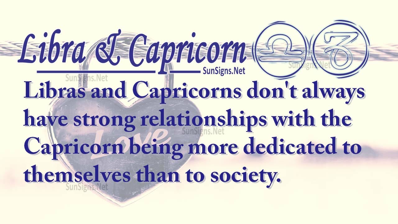 Libra Capricorn Love Compatibility Zodiac Signs 101
