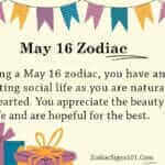 May 16 Zodiac