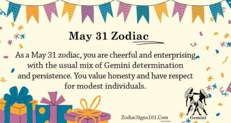 may 31 zodiac