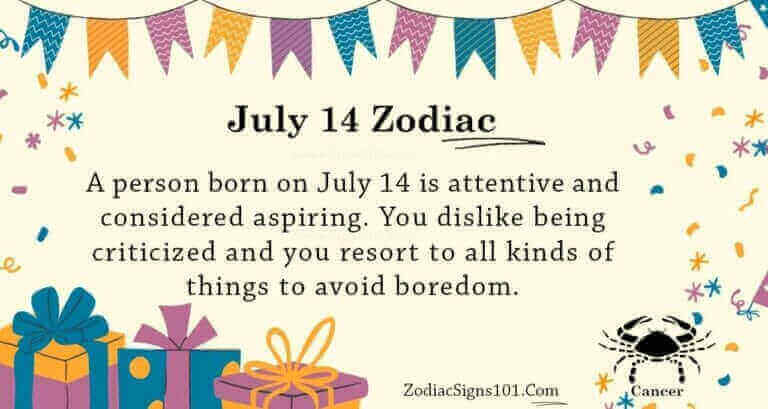 July 14 Zodiac