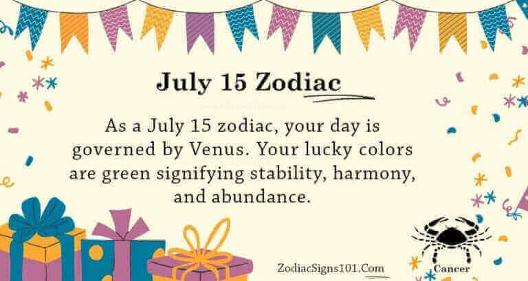 July 15 Zodiac