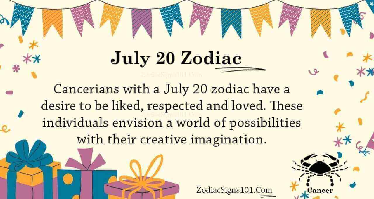 July 20 Zodiac