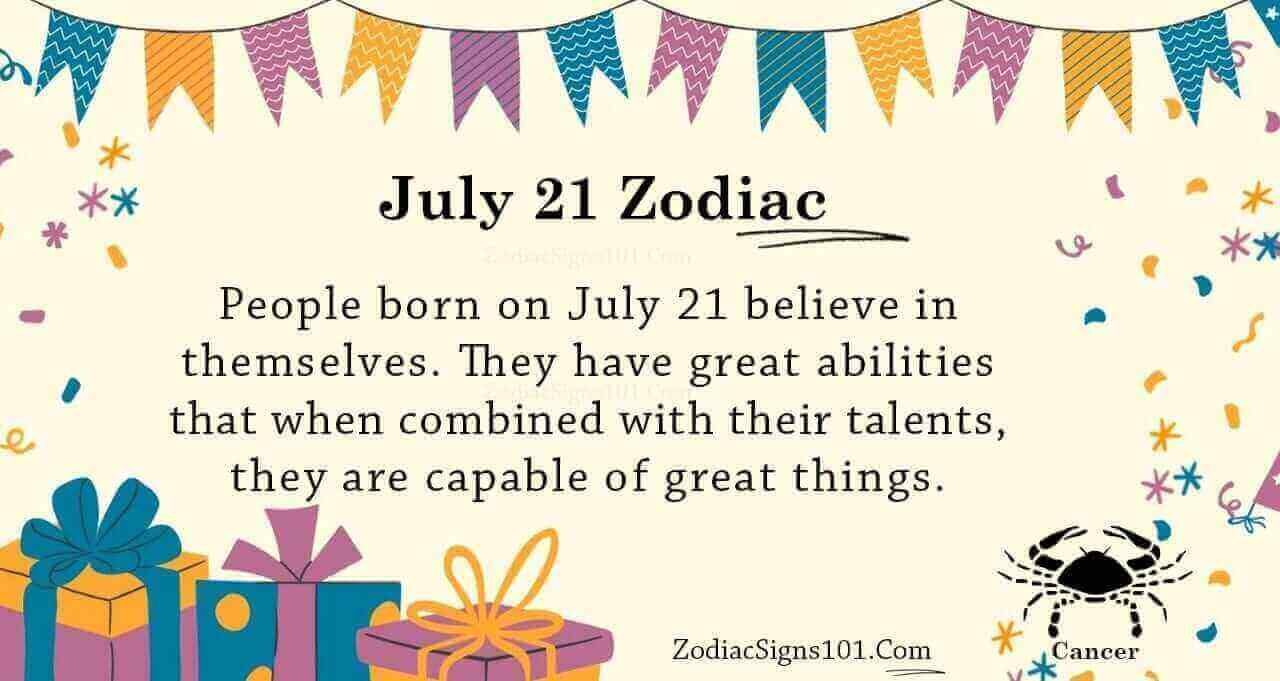 July 21 Zodiac