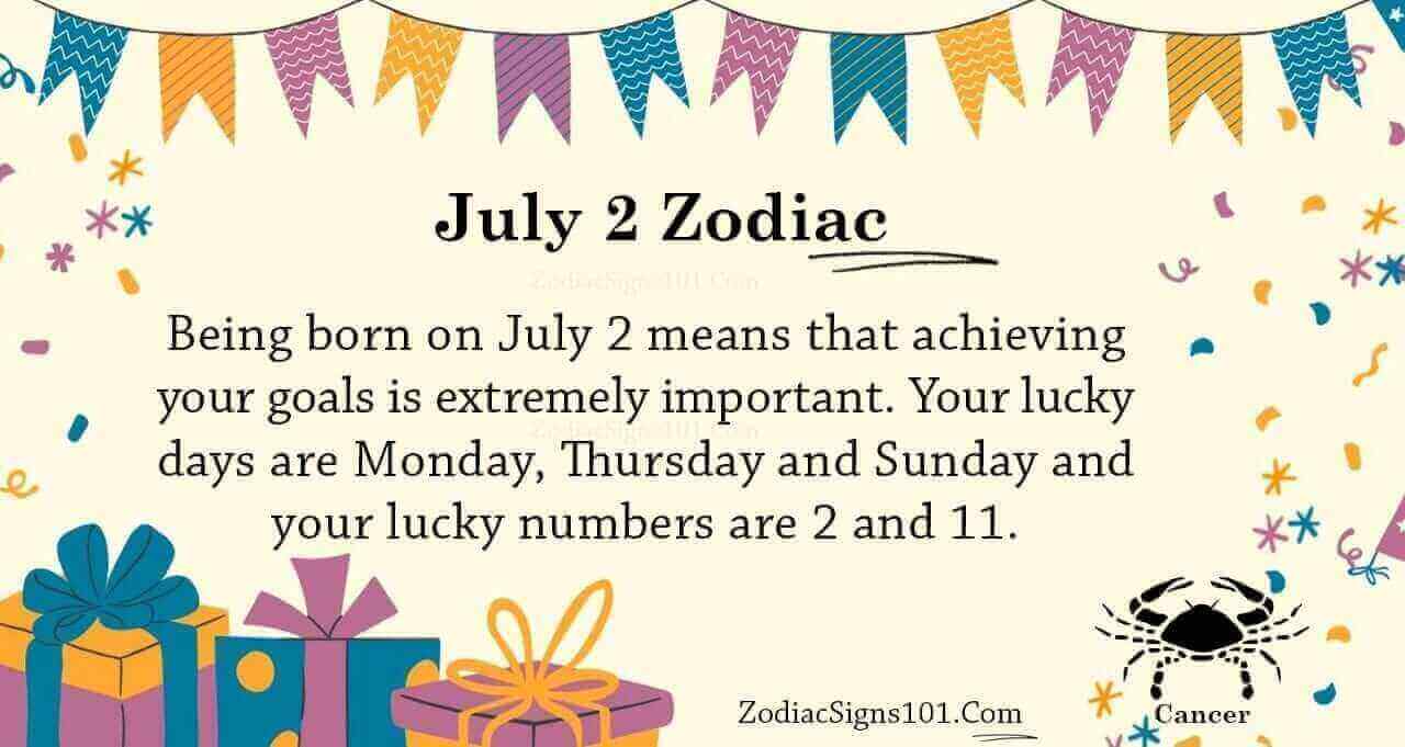 July 2 Zodiac