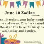 June 10 Zodiac