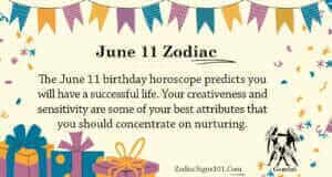 June 11 Zodiac is Gemini, Birthdays and Horoscope - ZodiacSigns101