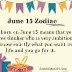 June 15 Zodiac