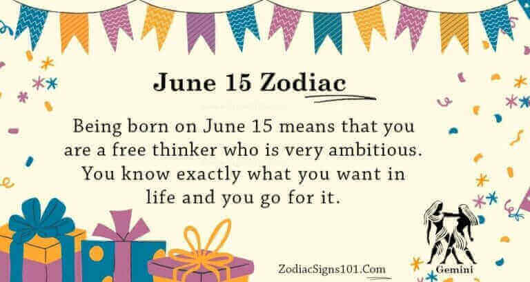 June 15 Zodiac