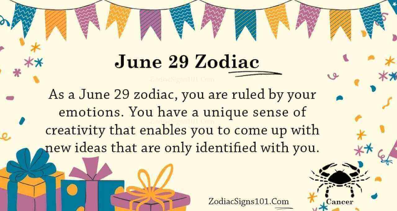 June 29 Zodiac