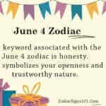 June 4 Zodiac