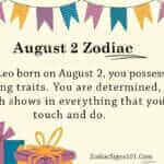 August 2 Zodiac