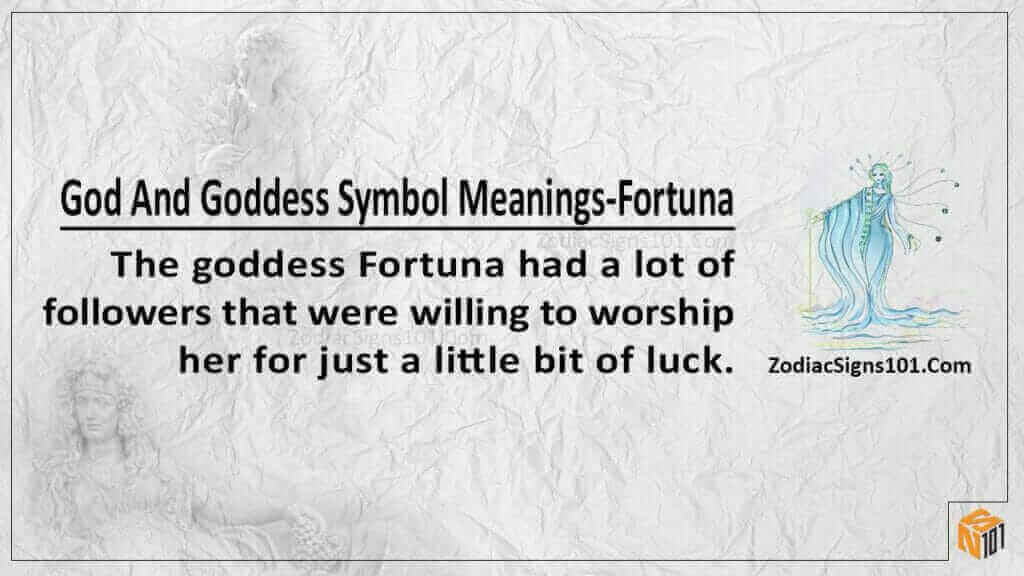 God And Goddess Symbol Meanings Fortuna