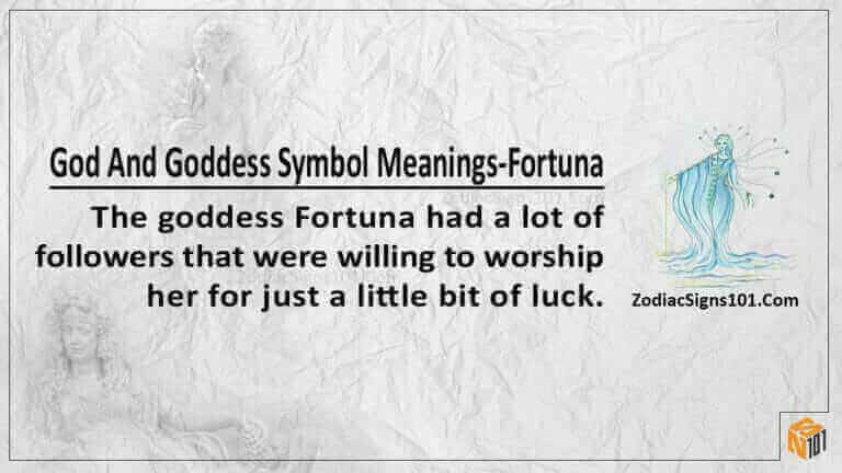 God And Goddess Symbol Meanings Fortuna