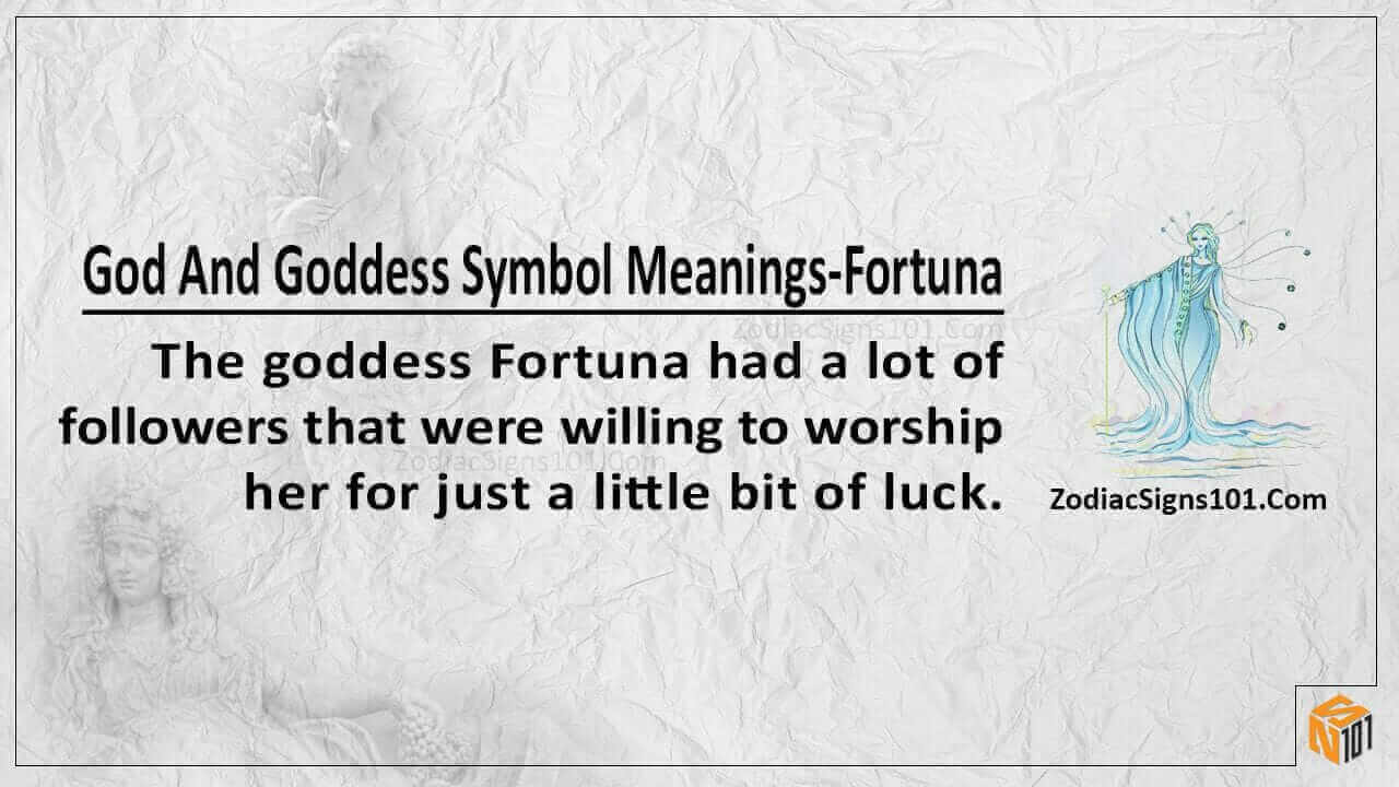 God And Goddess Symbol Meanings Fortuna