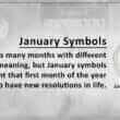 January Symbols