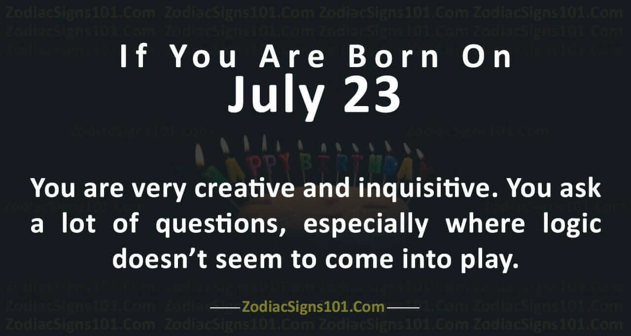 July 23 Zodiac is a Cusp Cancer and Leo, Birthdays and Horoscope
