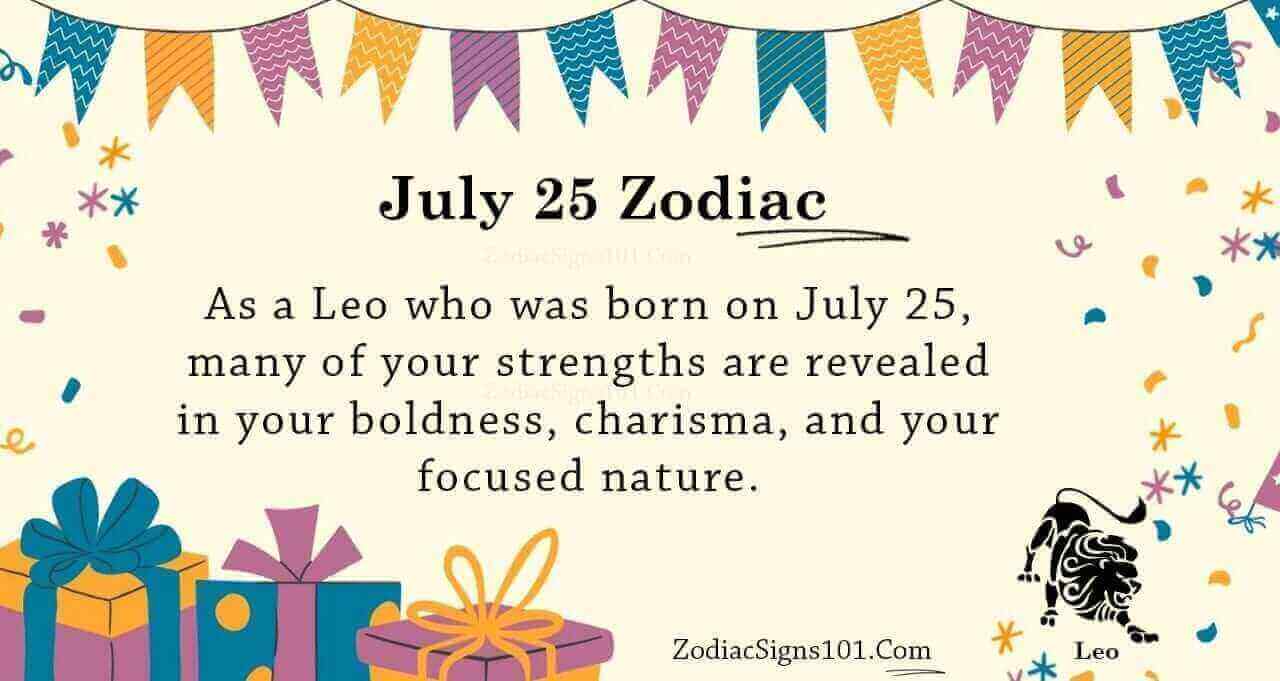 July 25 Zodiac