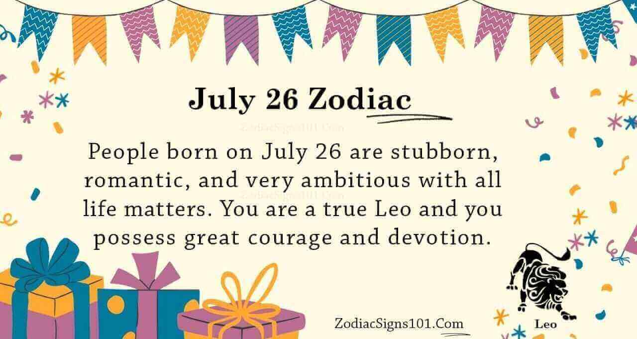 July 26 Zodiac