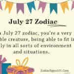 July 27 Zodiac