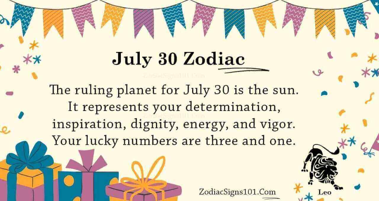 July 30 Zodiac