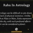 Rahu In Astrology