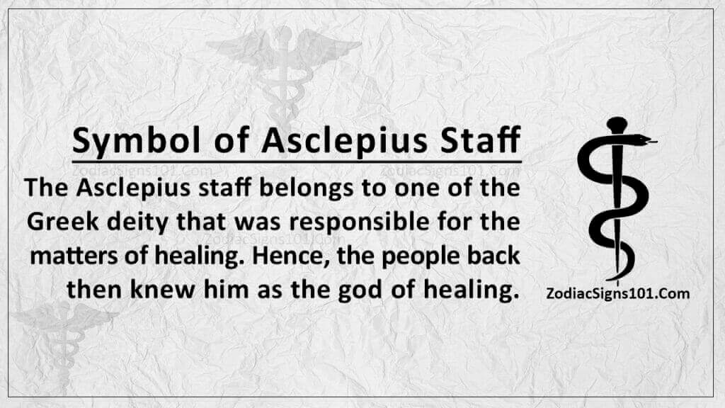 Symbol Of Asclepius Staff