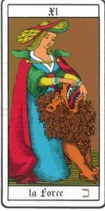 Strength tarot card