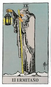 hermit, tarot, rider-waite