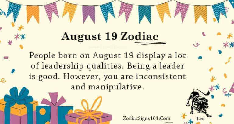 August 19 Zodiac