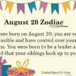 August 20 Zodiac