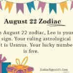 August 22 Zodiac