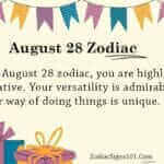 August 28 Zodiac