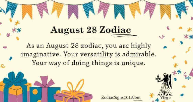 August 28 Zodiac