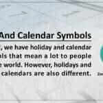 Holiday And Calendar Symbols