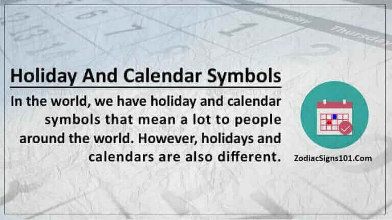 holiday and calendar symbols