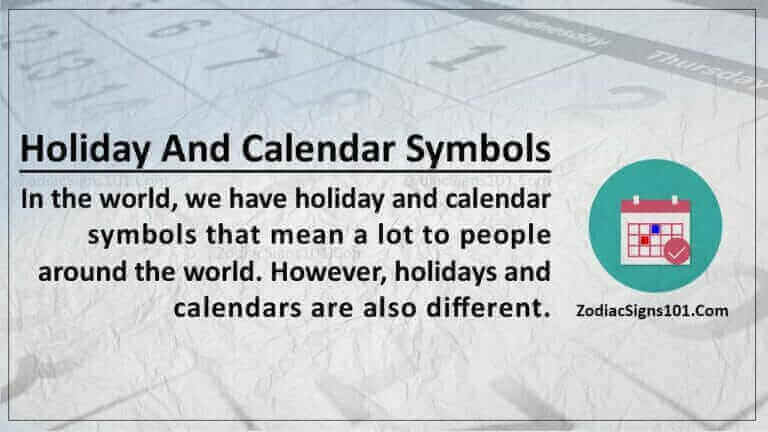 Holiday And Calendar Symbols