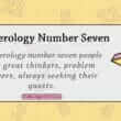 Numerology Number Seven