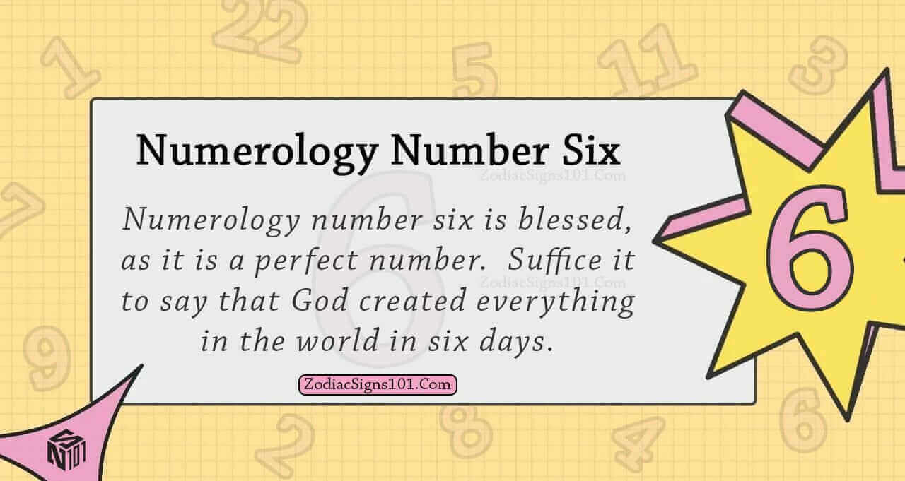Numerology Number Six
