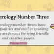Numerology Number Three