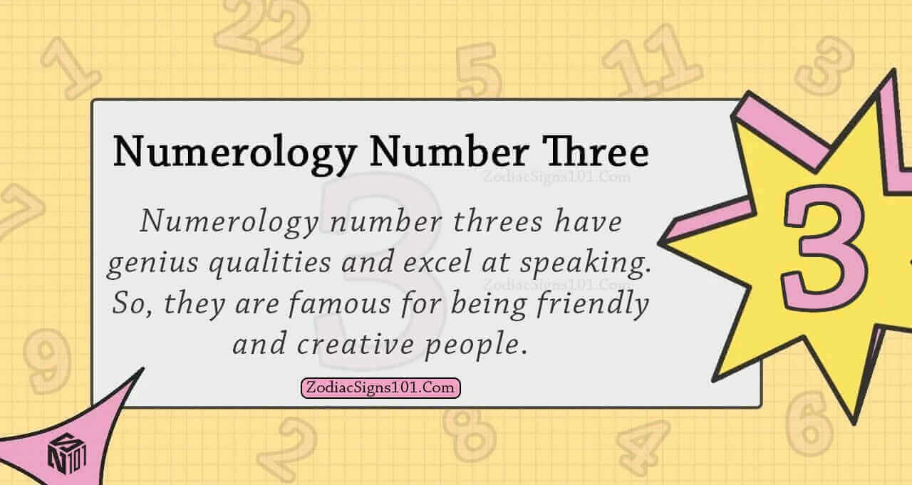 Numerology Number Three